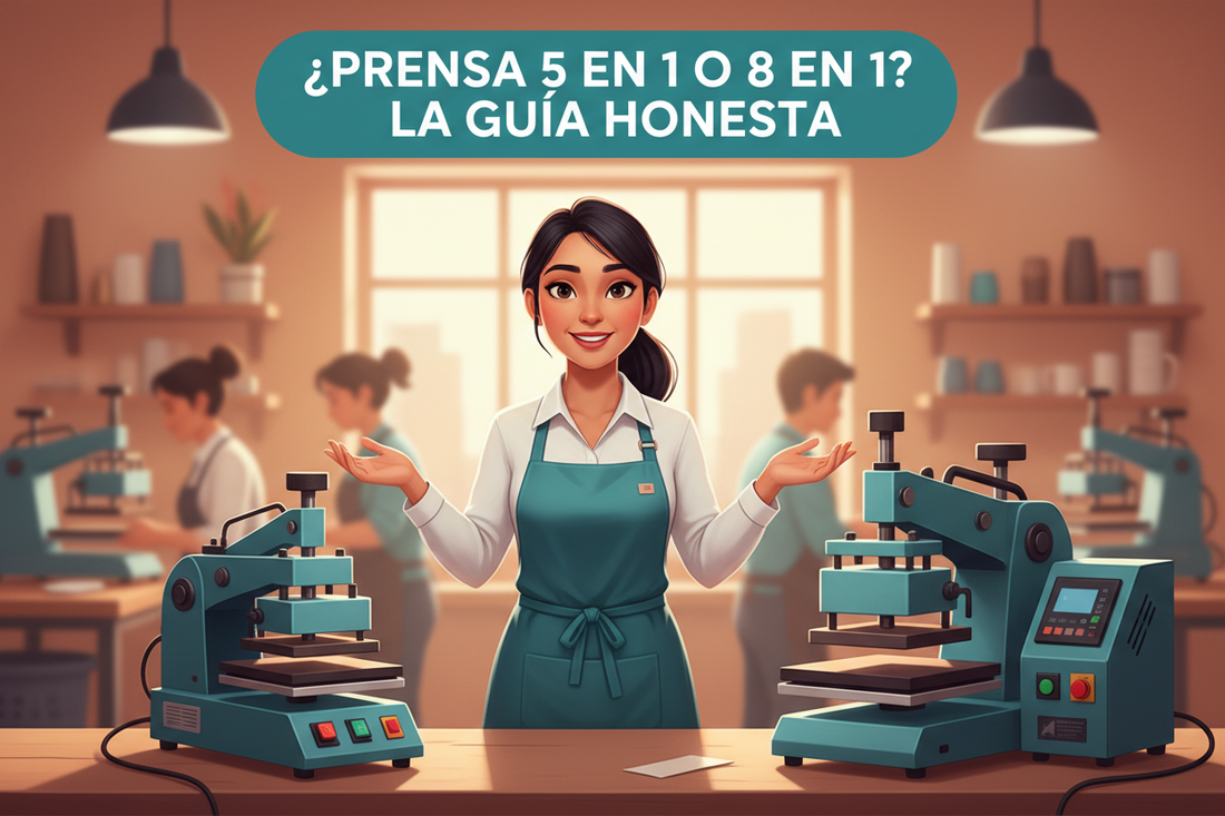 ¿Prensa multifunción 5 en 1 o 8 en 1? Guía honesta para talleres establecidos