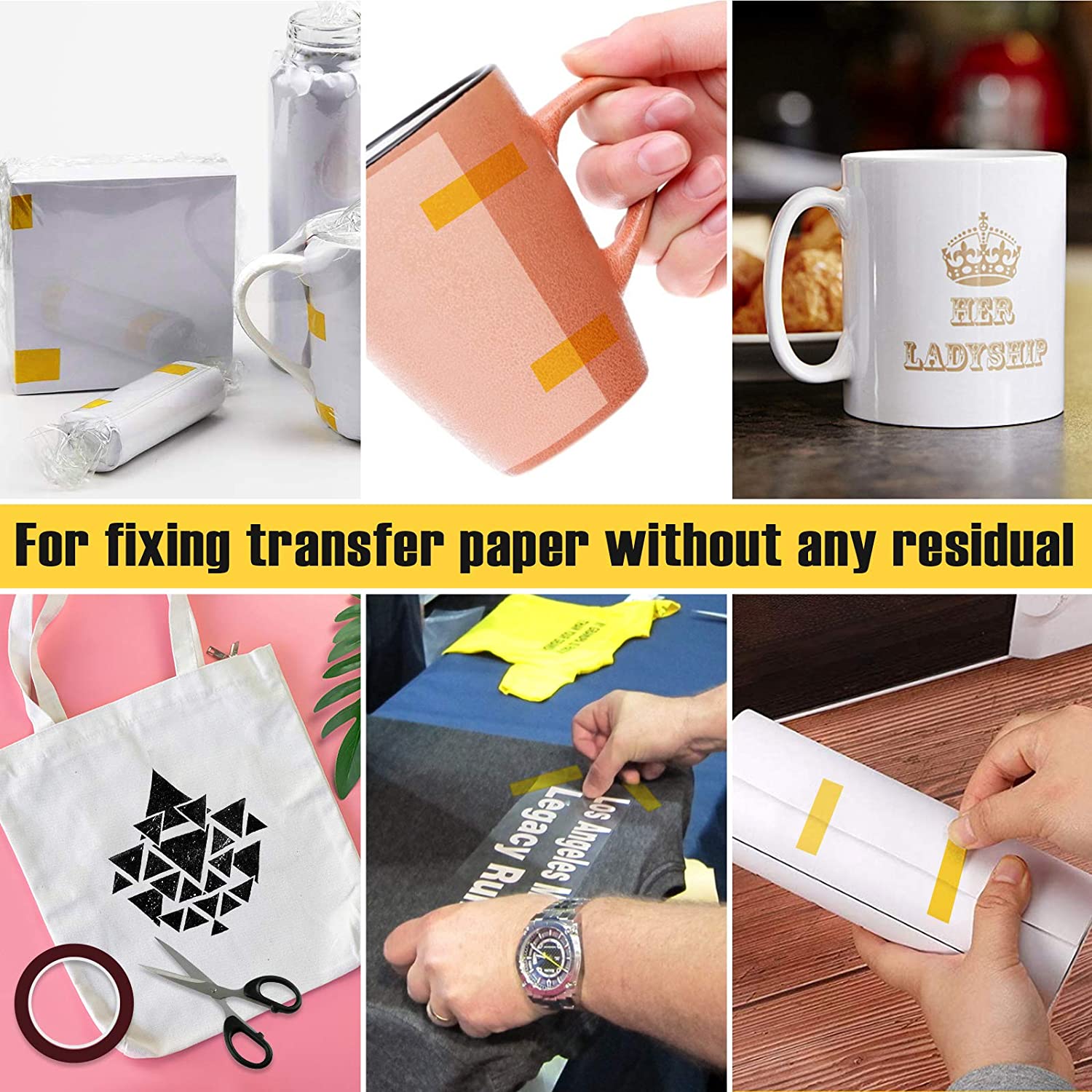 Cinta adhesiva de alta temperatura de 10 mm * 33 m