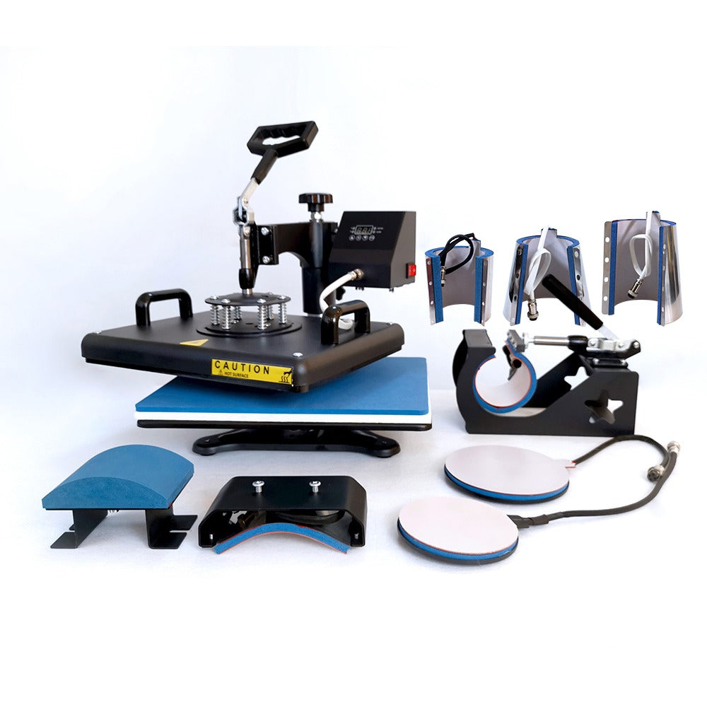 Máquina de estampado térmica multi funcional 8 en 1