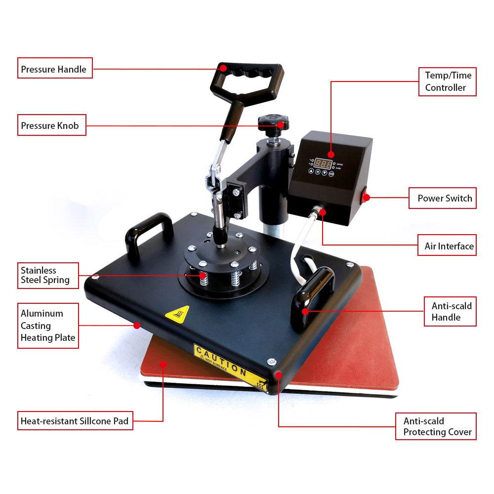 Máquina de estampado térmica multi funcional 5 en 1