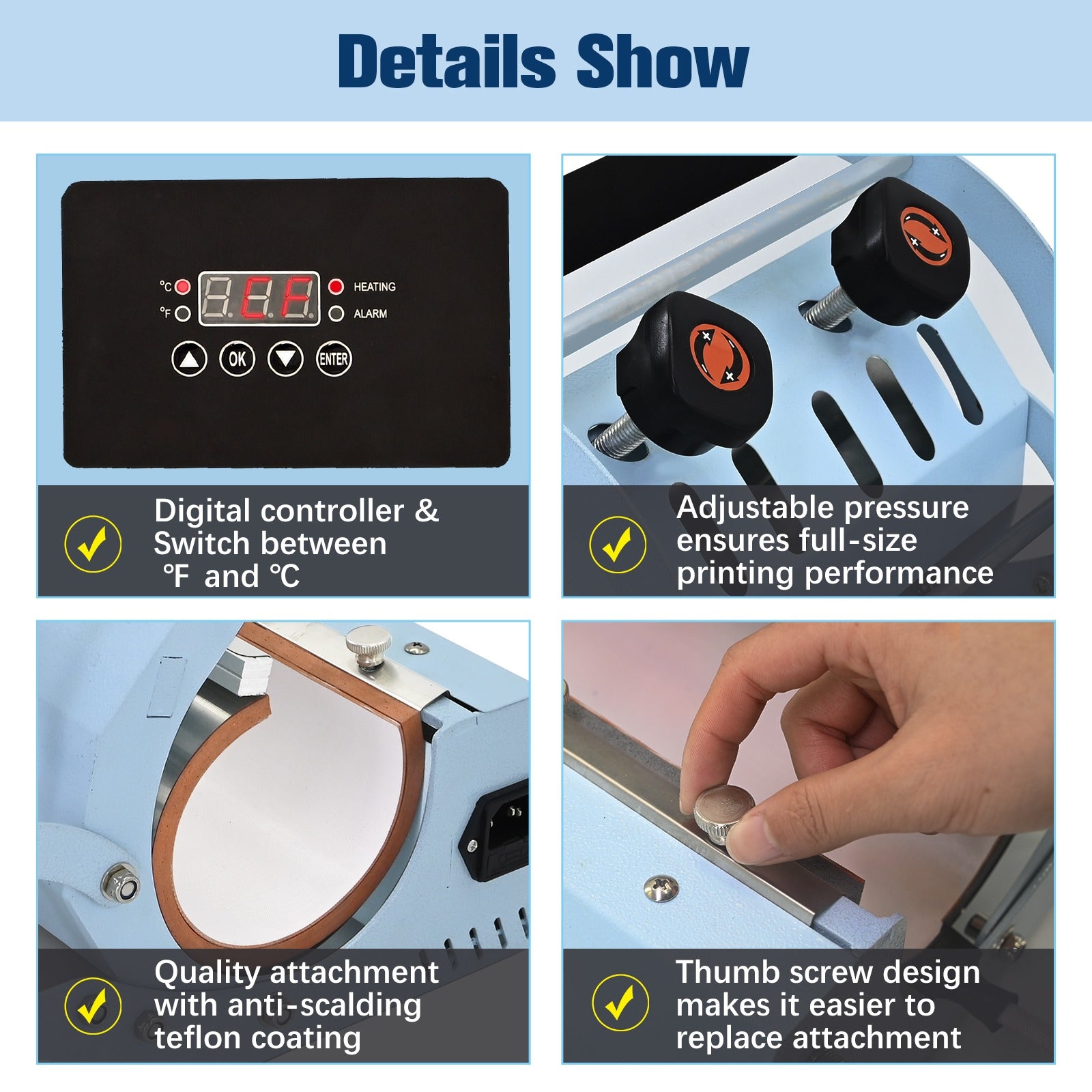Máquina sublimadora de tazones y botellas  30 oz.