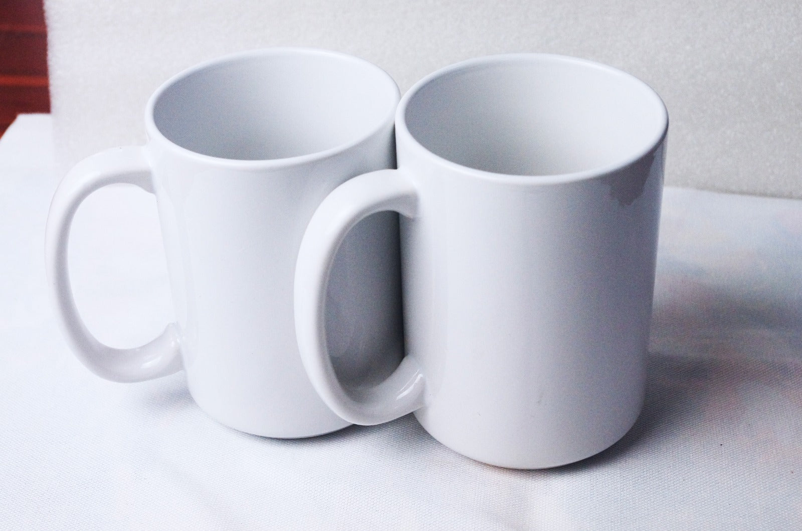 Taza recubierta blanca de 11 oz.