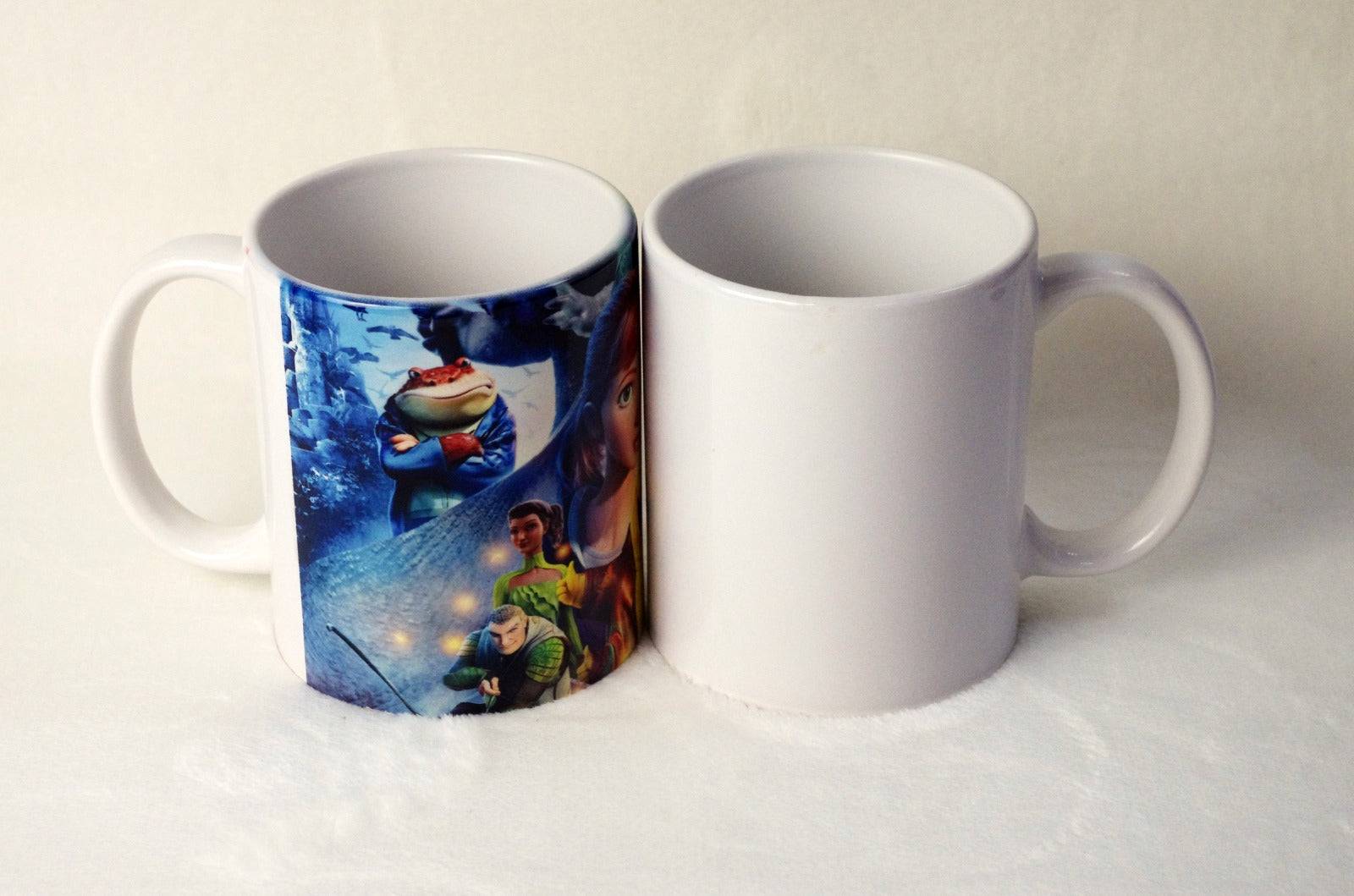 Taza recubierta blanca de 11 oz.