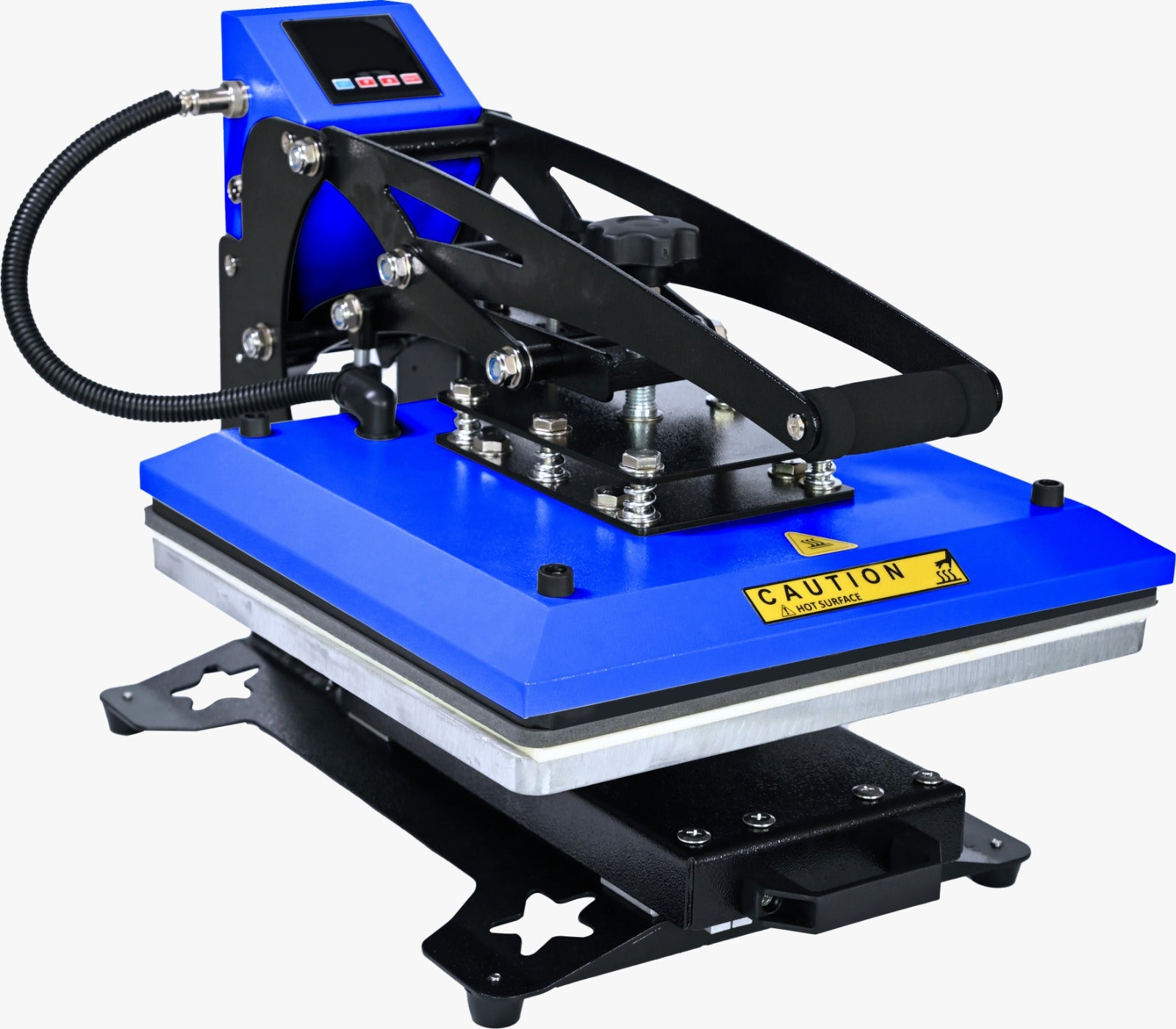 Prensa térmica plana 38*38 bandeja deslizable