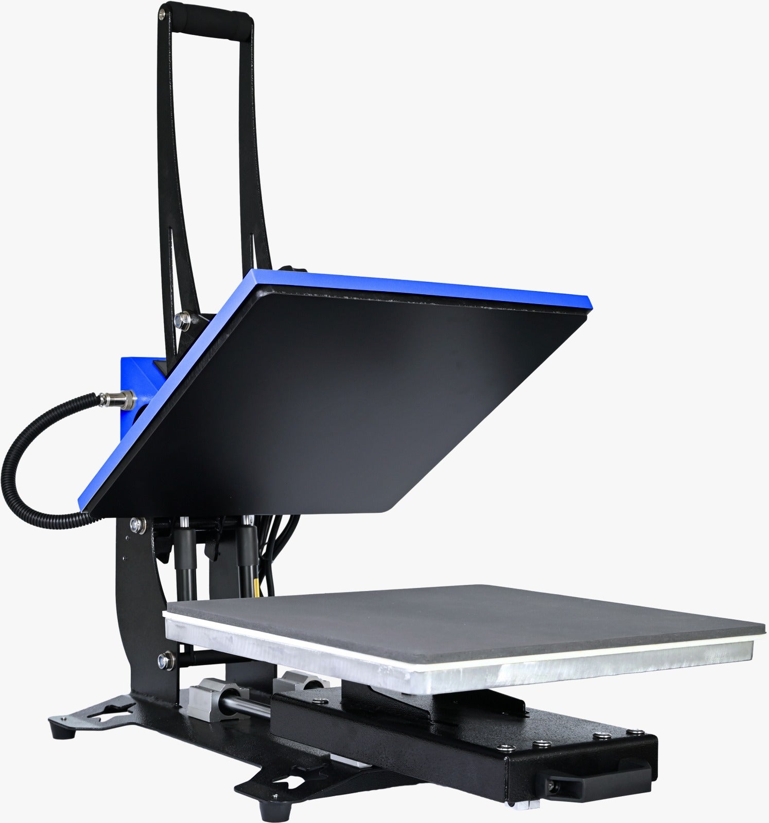 Prensa térmica plana 38*38 bandeja deslizable