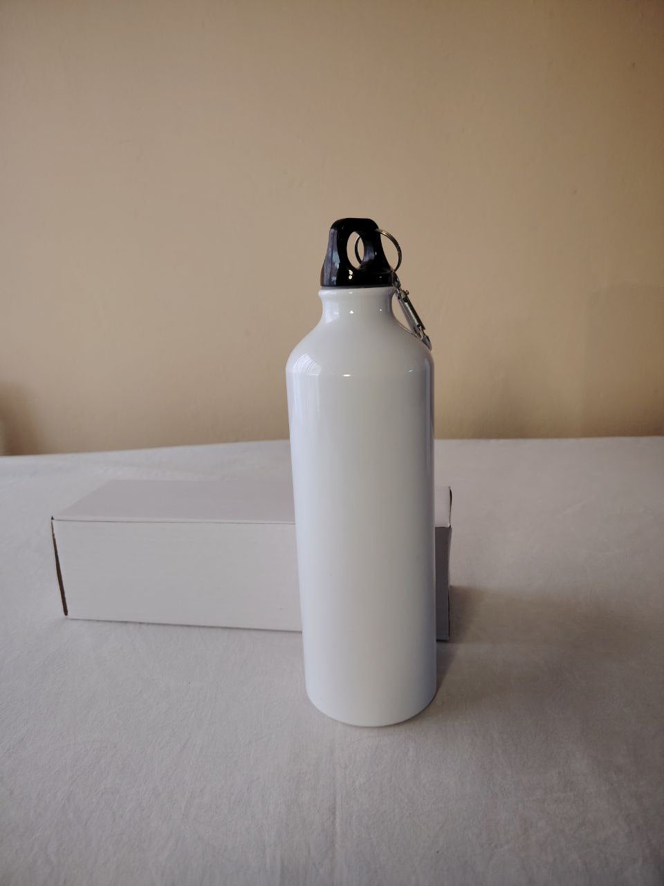 Botella  metálica de agua blanco  750 ml